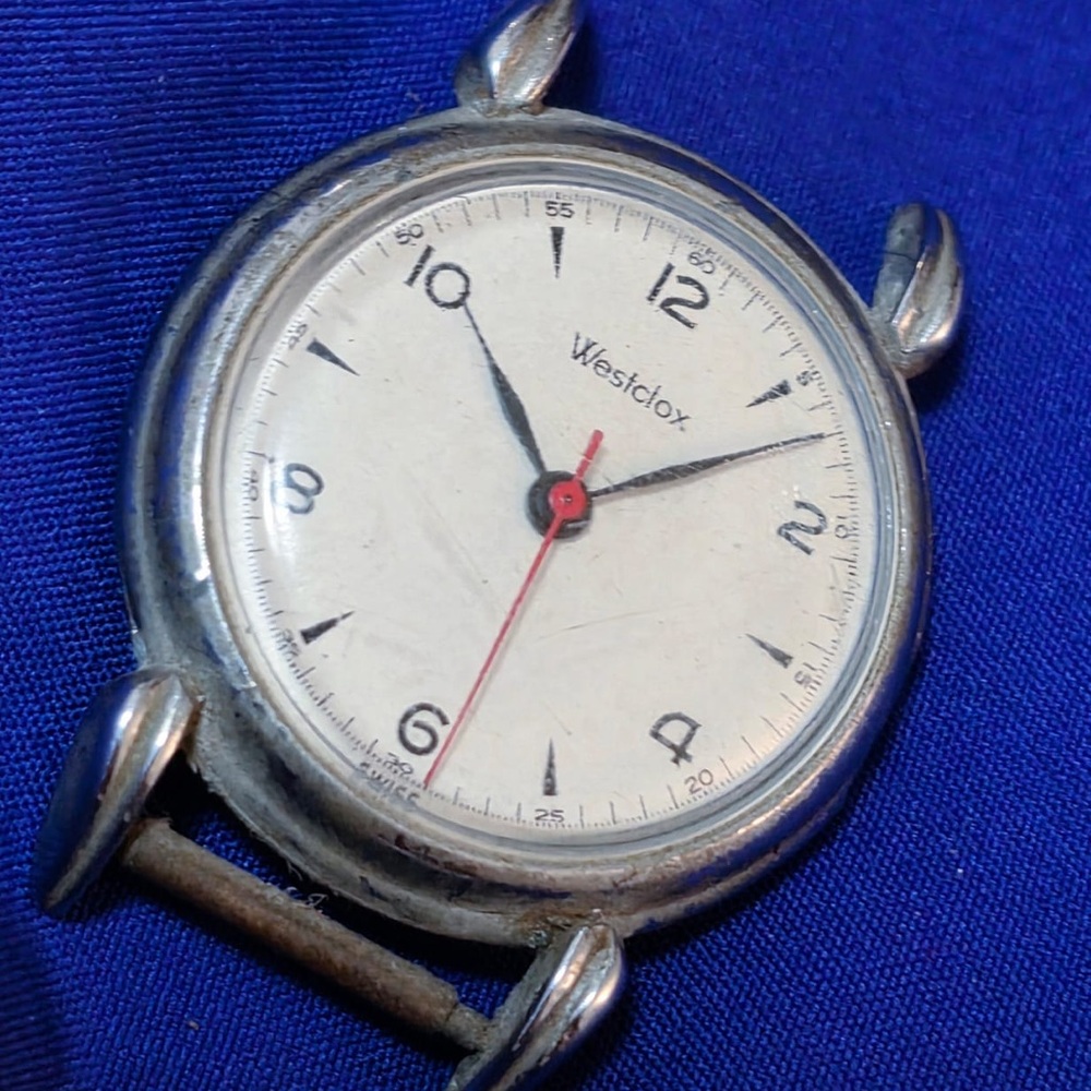 Westclox Vintage Manual Wind Mechanical Mens Watch for Repair